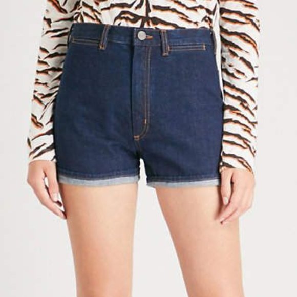 NWT M.I.H Jeans High Waisted Bay Short in Rinse 30 - Picture 3 of 16